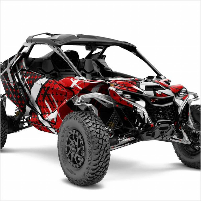 X-Design Dark Red XL Version for Can-Am Maverick R 2 Doors